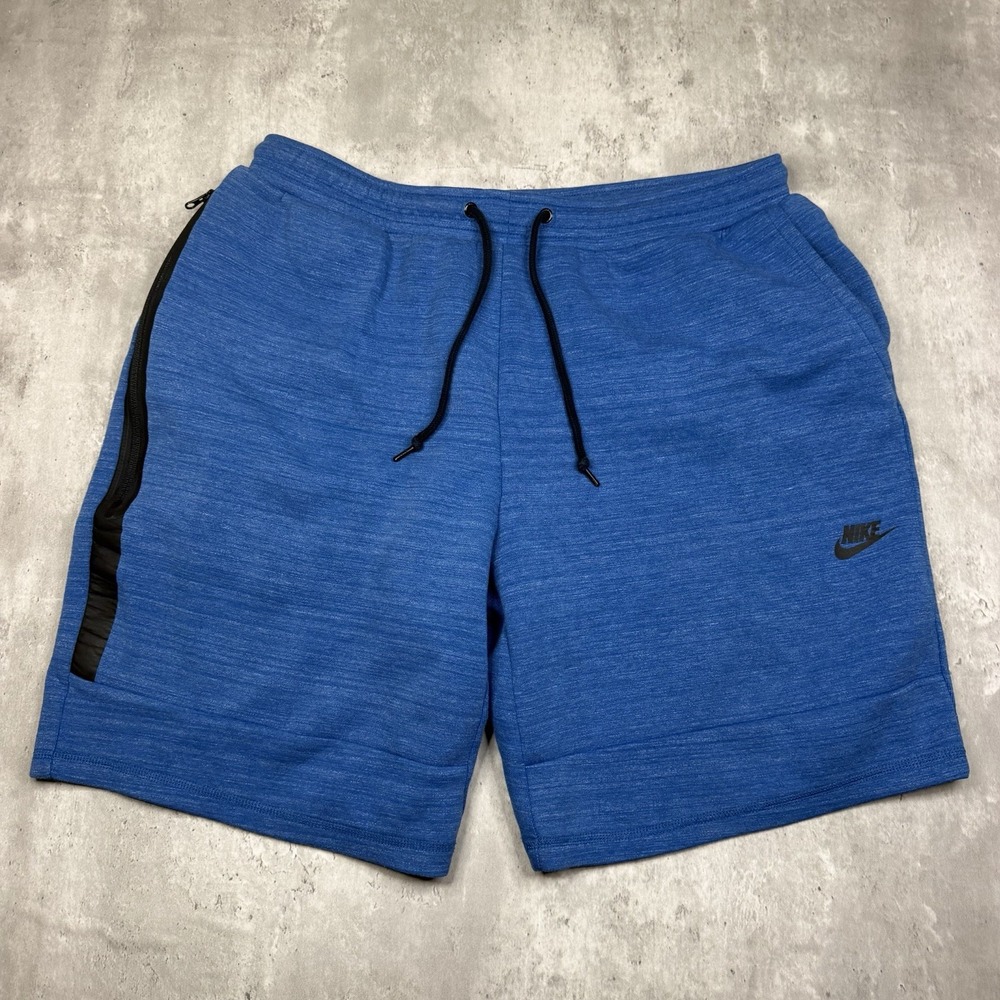 Nike Tech Fleece Shorts Mens XXL Blue Sweat Shorts Gym Athletic 928513